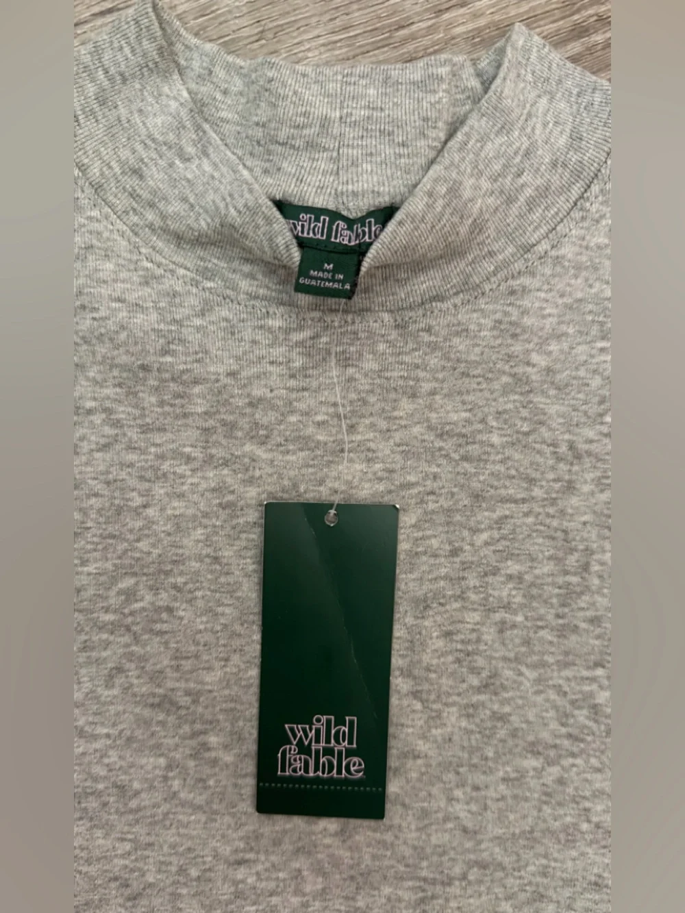 wild fable Heather Gray Crop Top - Picture 2 of 3